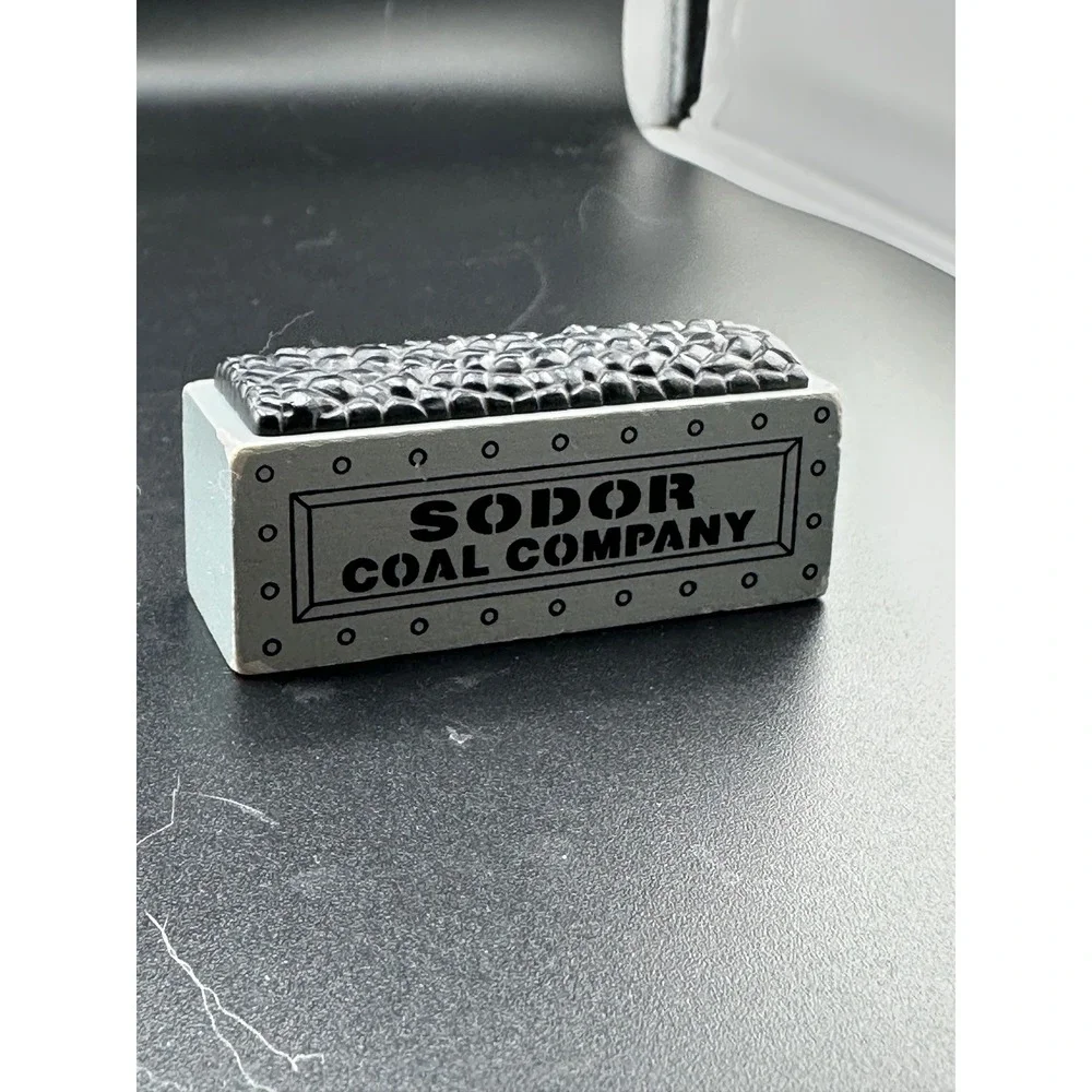 Thomas Wooden Railway Sodor Coal‎ Company Magnetic Cargo Piece Gray Black Wood